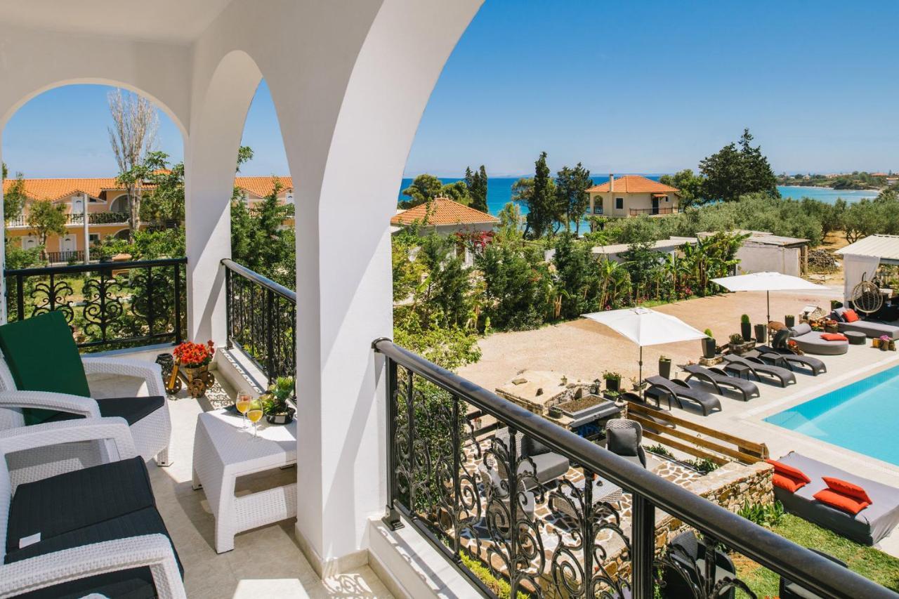Villa Corali Apartments Sea Breath & Pool Amoudi Exterior foto
